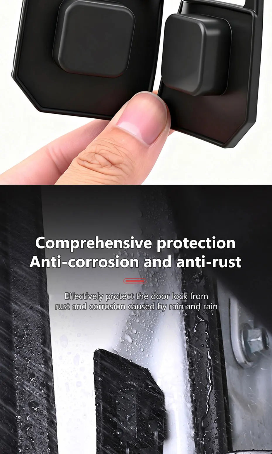 SEAMETAL 4Pcs Car Door Buffer Cushion Waterproof Self-Adhesive Silicone Shockproof Cushion Universal Car Door Shock Absorber