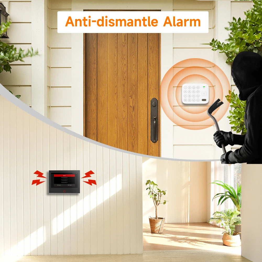 Teclado Táctil Inalámbrico LoRa Inteligente Staniot, 500 m de alcance de transmisión, Etiqueta RFID compatible con Secpanel 7 Pro, Panel de Control de Alarmas, Accesorios de Seguridad para el hogar
