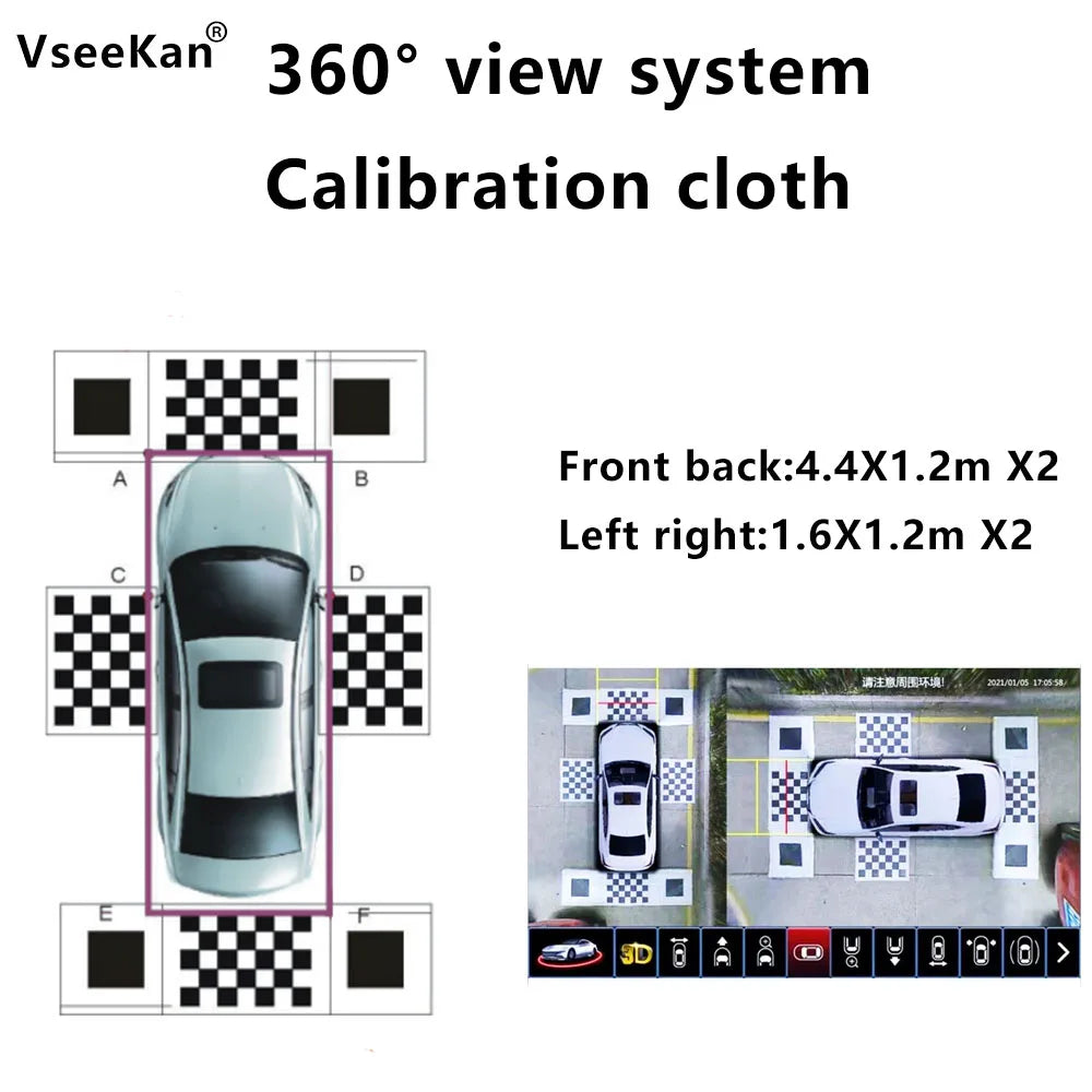 Automobile 360 Camera Calibration Cloth