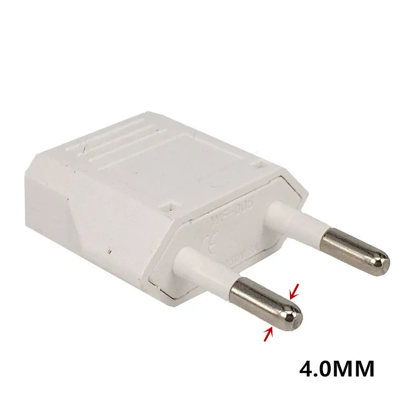 1pcs Power Plug Adapter US To EU Euro Europe Plug Power Plug Converter Travel Adapter US to EU Adapter Electrical Socket 