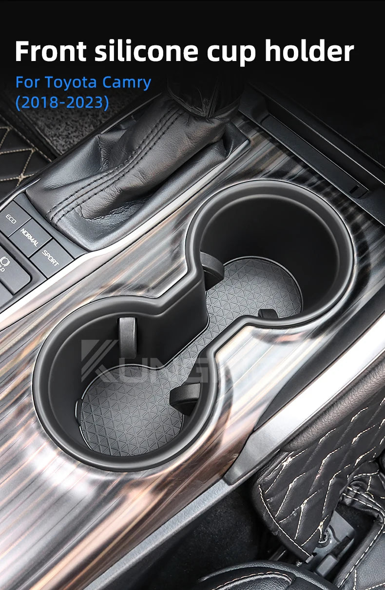 For Toyota Camry 2018 2019 2020 2021 2022 2023 Water Cup Holder Central Control Drinks Holder Water Cup Tray Car Accessories