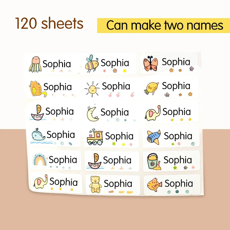 Personalized Name Labels – Style and Pack Options