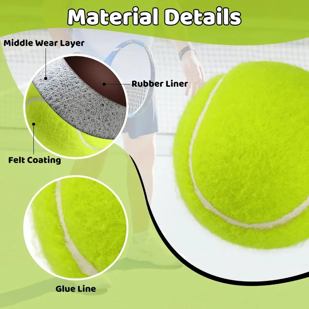 Tennis Training Ball with Elastic String - Rebound Self Practice Ball Tennis Solo Training Tool
