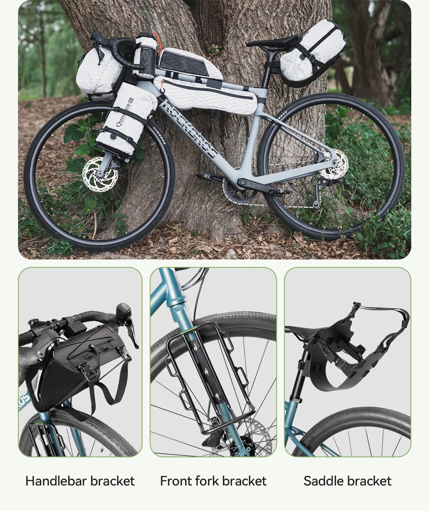 Vandtæt Bikepacking Sadeltaske 6L/12L Bagageopbevaring til Cykling