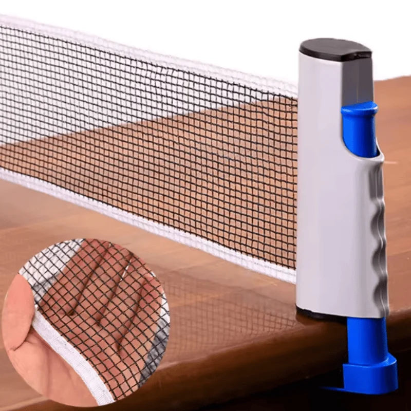 Red de tenis de mesa retráctil y juego de postes