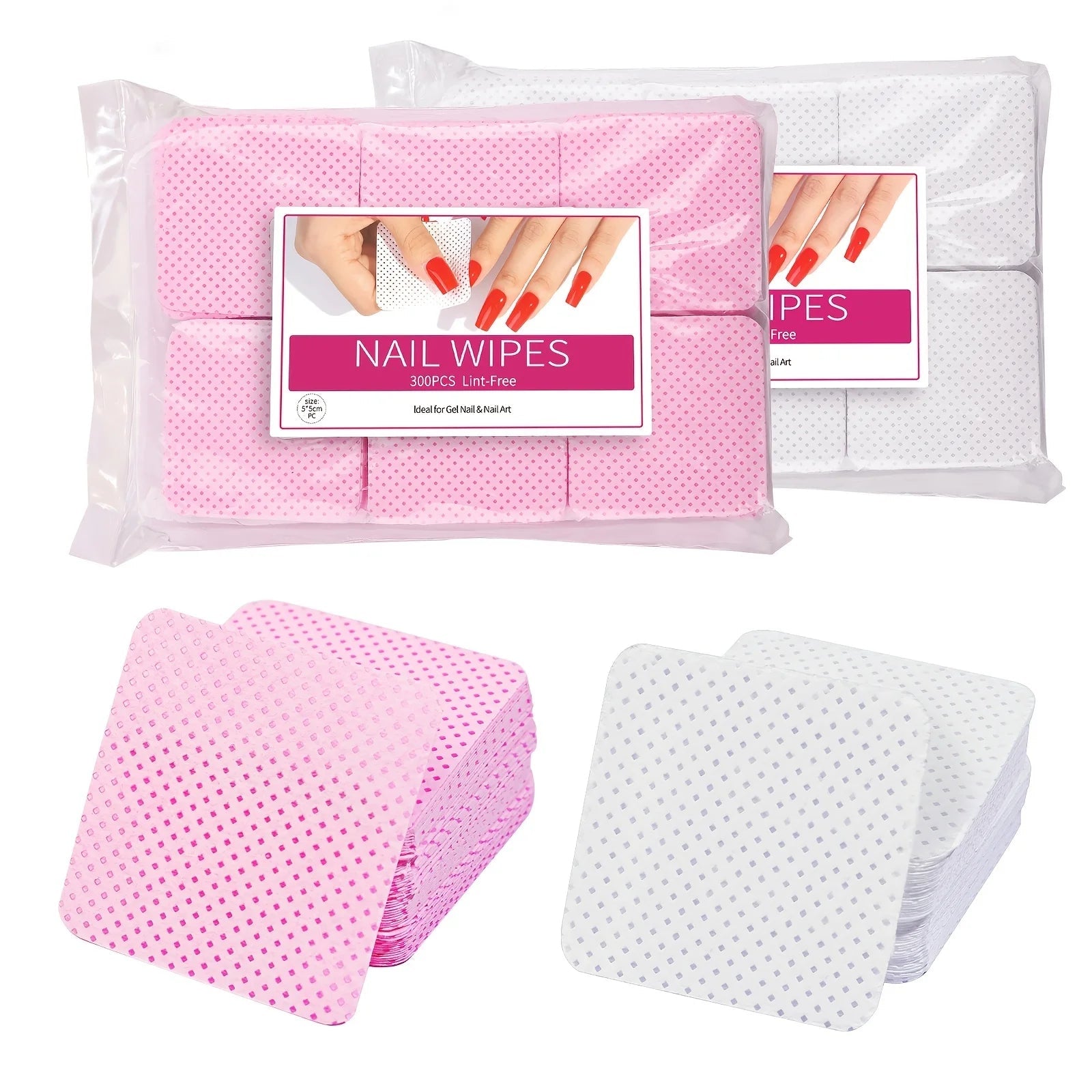 Nail Polish Remover Wipes Nail Cleaning Pads, Non Woven Nail Pads For Women Girl Beauty Salon 