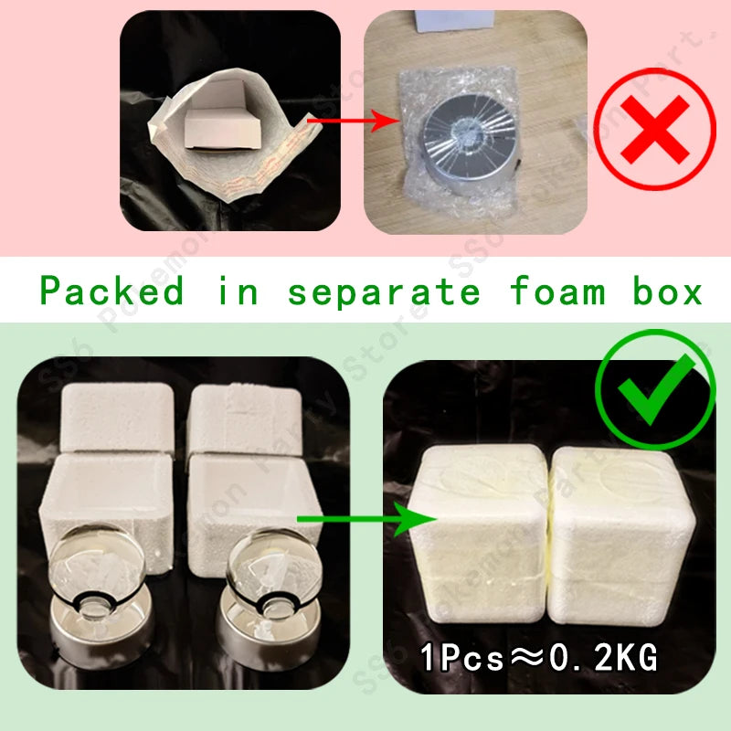 Pokemon Crystal Ball 3D Pikachu Gengar Mewtwo Night Light Lamp Pokeball 3D Glass Pokemon Crystal Ball Statue Kids Birthday Gift 