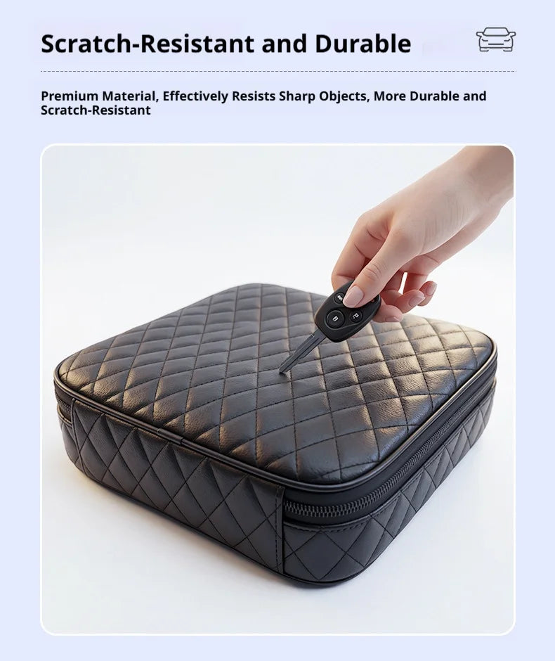 SEAMETAL Car Trunk Organizer Portable Storage Bag Waterproof Shockproof EV Charger Cable Storage Case Trunk Carry Case