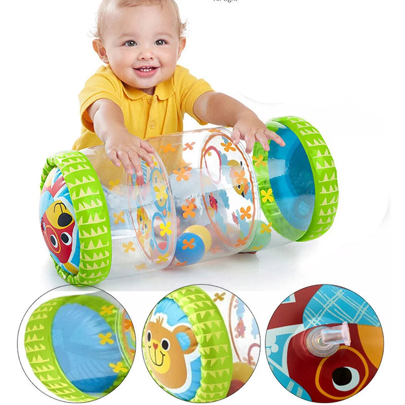 Inflatable Baby Crawling Roller Toy Rattles Games for Babies Development 6 12 Months Baby Crawling toy Fitness Educational Toys 