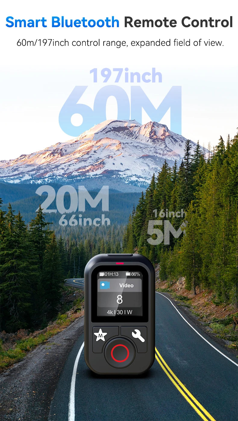 Telesin Su Geçirmez Bluetooth Uzaktan Kumanda GoPro Kameralar için