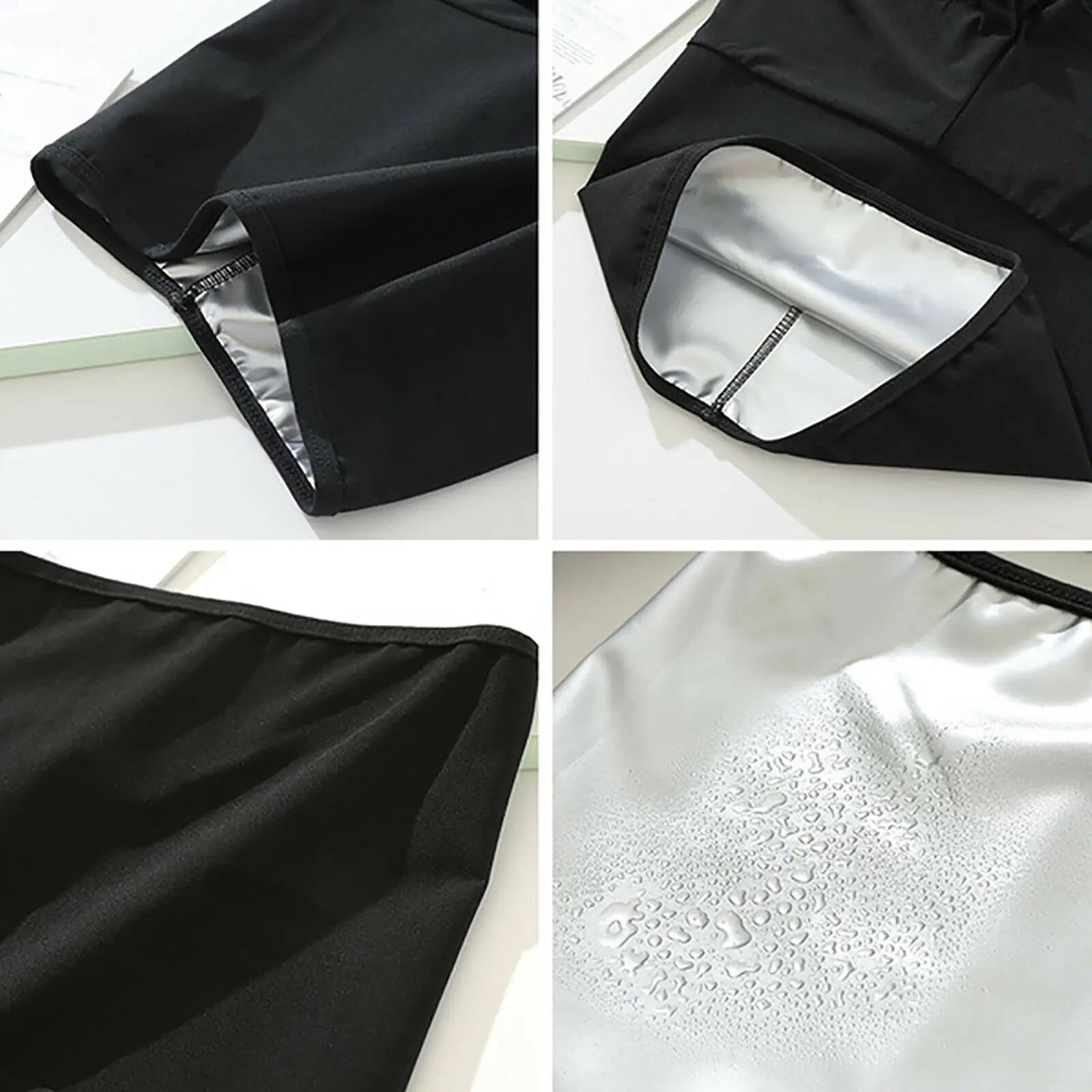 Women Sauna Sweat Pants Thermo Fat Control Legging Body Shapers Fitness Stretch Control Panties Waist Slim Shorts 
