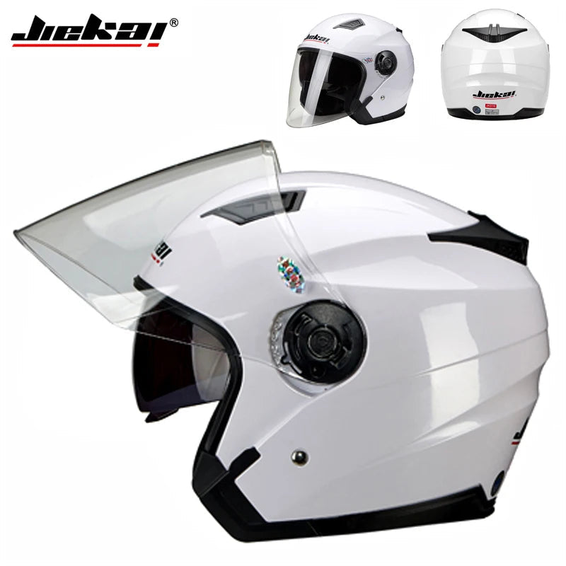 Motorbike Casco Go Kart Scooter Motor Van Motorcycle Dual Lens Vintage Helmets Four Seasons Racing Half Helmets Casque Helmet 