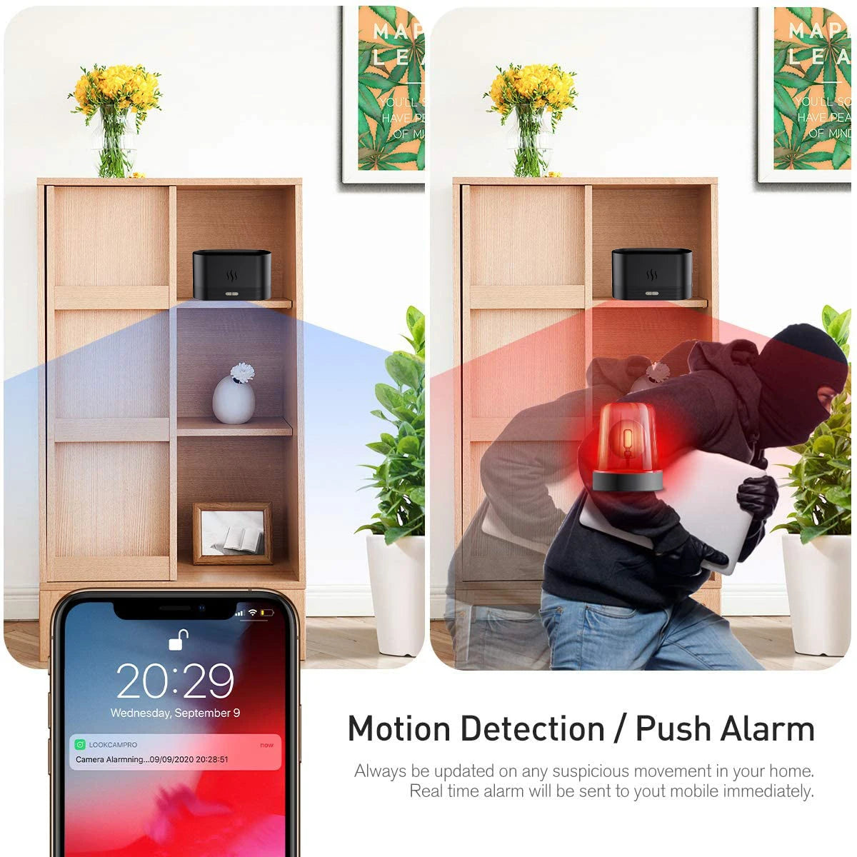 Mini Camera HD Wifi Humidifier spray  Home Security Monitoring Smart tabletop decoration Vision View Alarm DVR Camcorder Recor Spy-shop.com