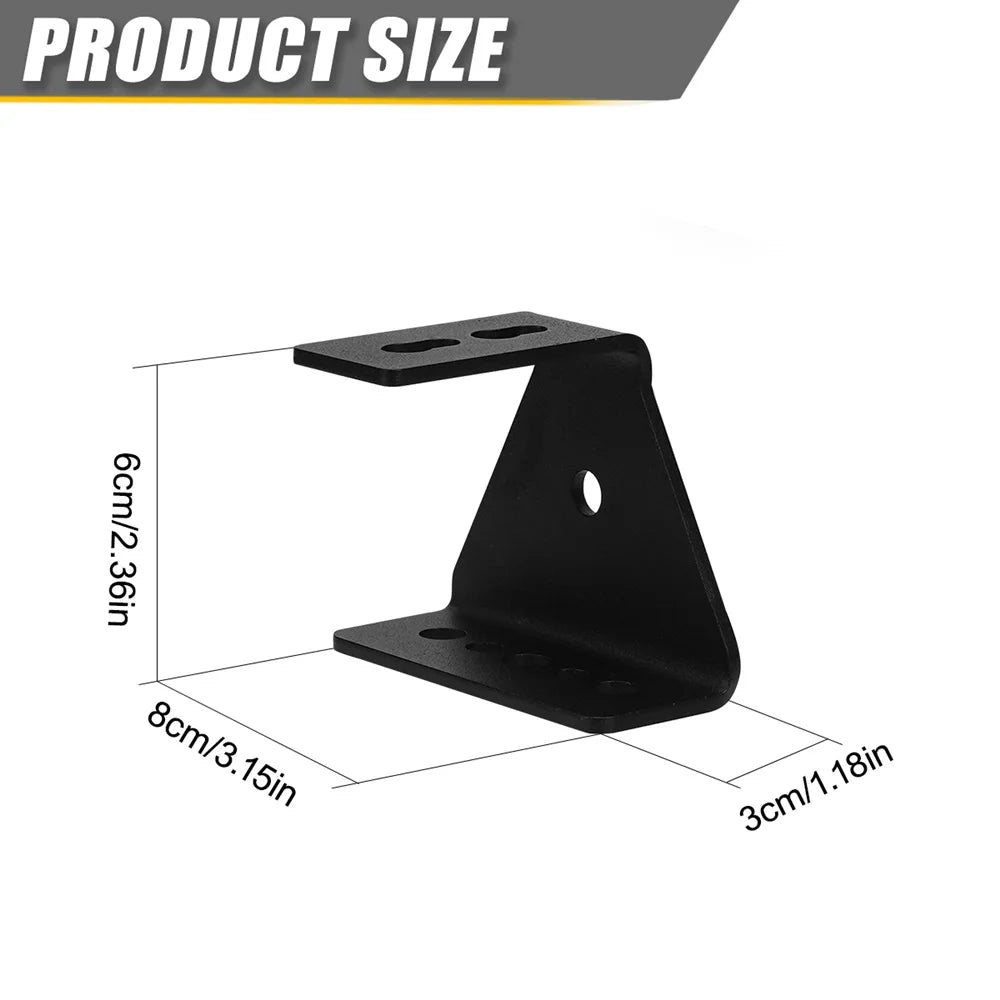 Paraportante de techo ALPHARACK con ángulo de 90° 65mm Brida de instalación de acero inoxidable
