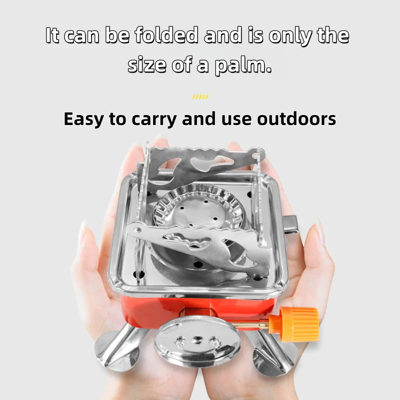 Folding Camping Gas Stove with Adjustable Flame