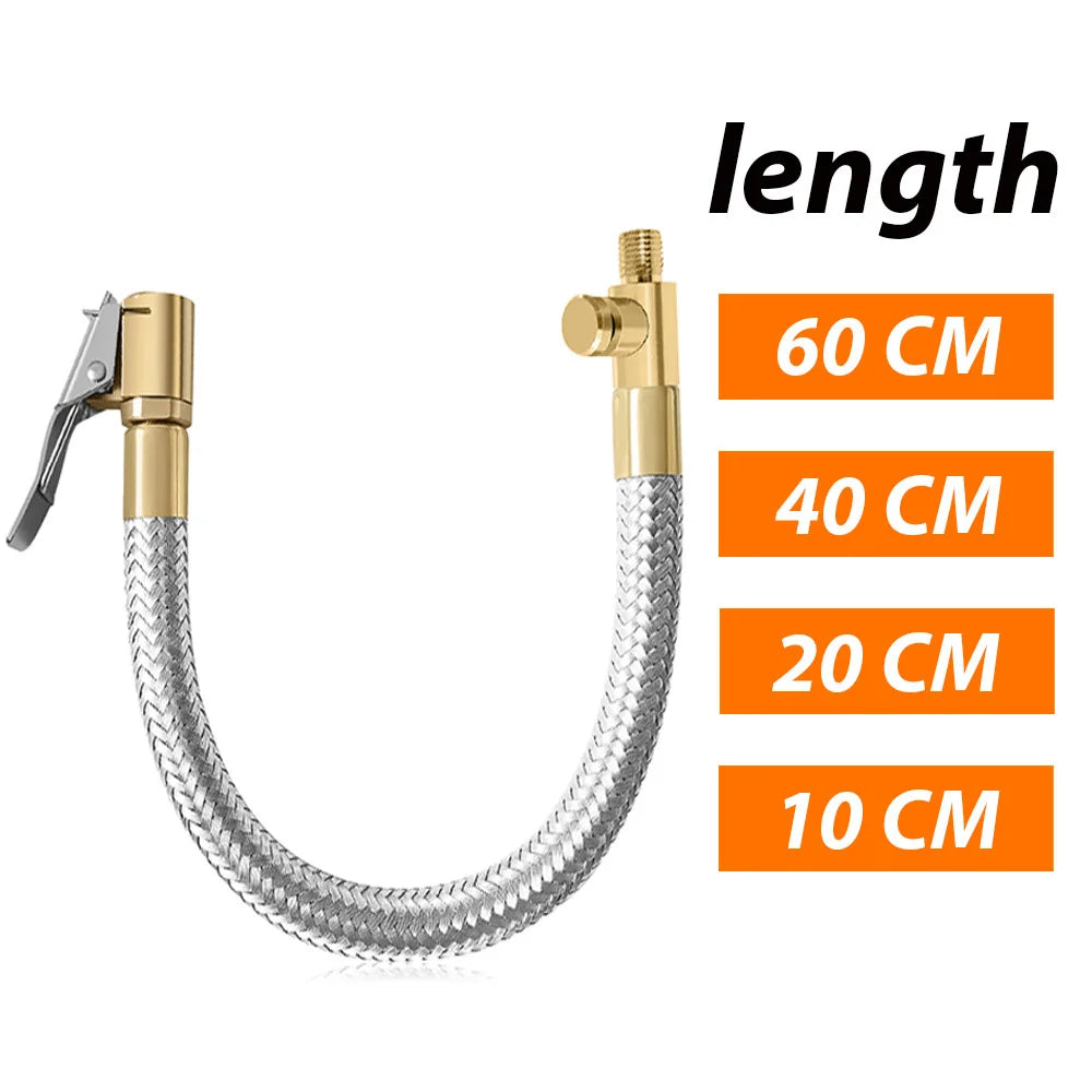 Tyre Valve Extension Hose with Locking Chuck
