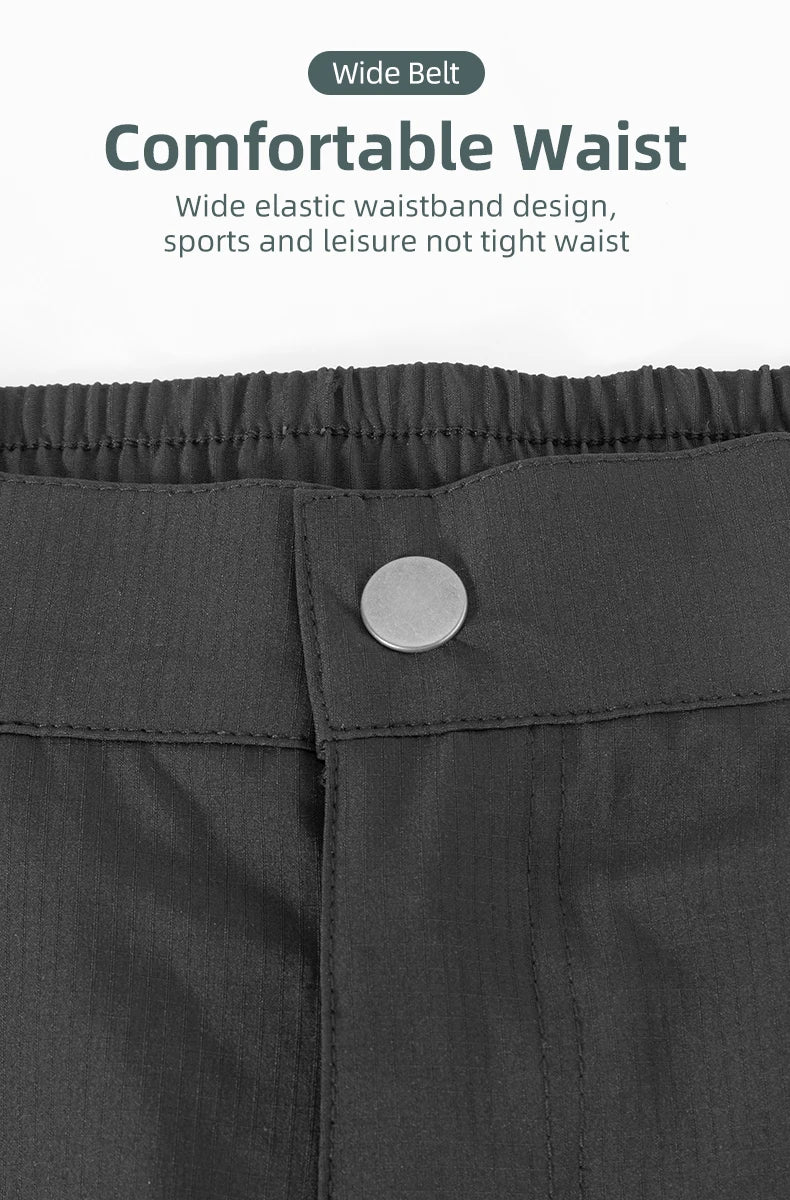 Men’s Cycling Pants with Elastic Waist and Stretch Fit