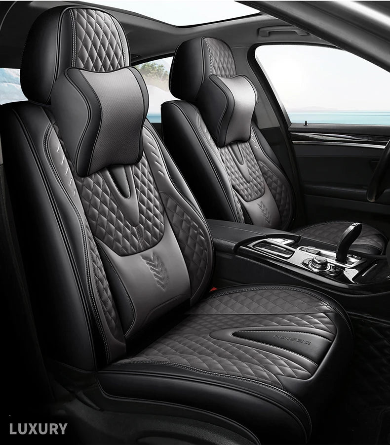 Універсальні чохли на автокрісла – комплект повного покриття з нубукової шкіри Nappa