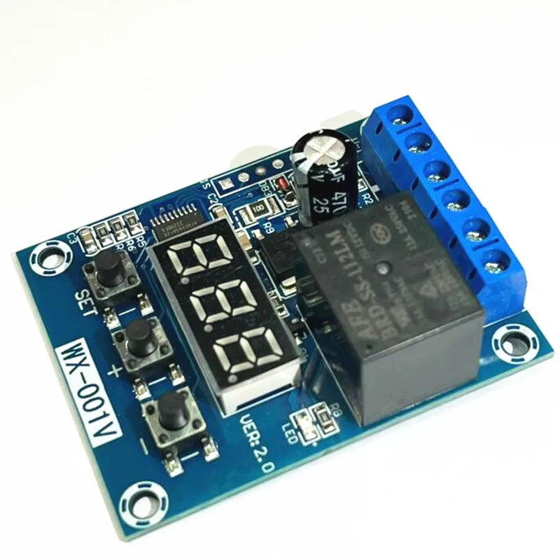 Monitor de tensão da bateria WX-001V com relé