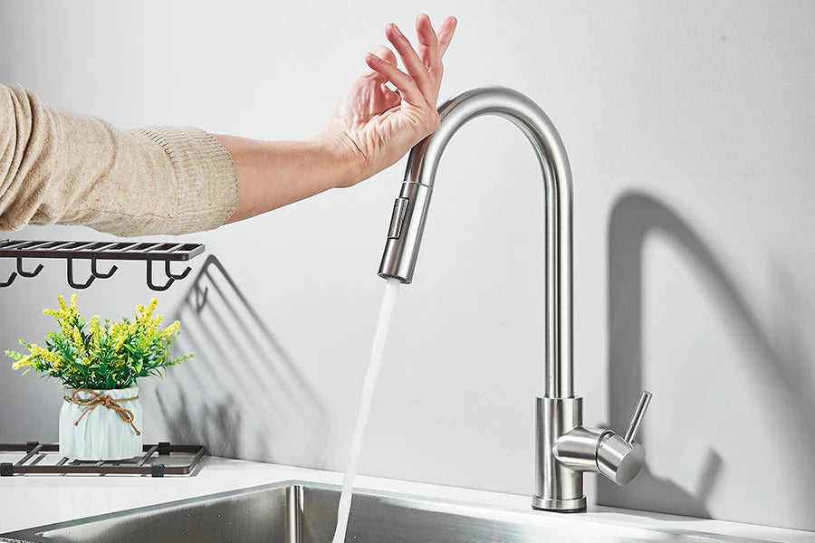 Έξυπνος Αισθητήρας Αφής Μπαταρία Κουζίνας με Αναδιπλούμενη Περιστροφή 360°