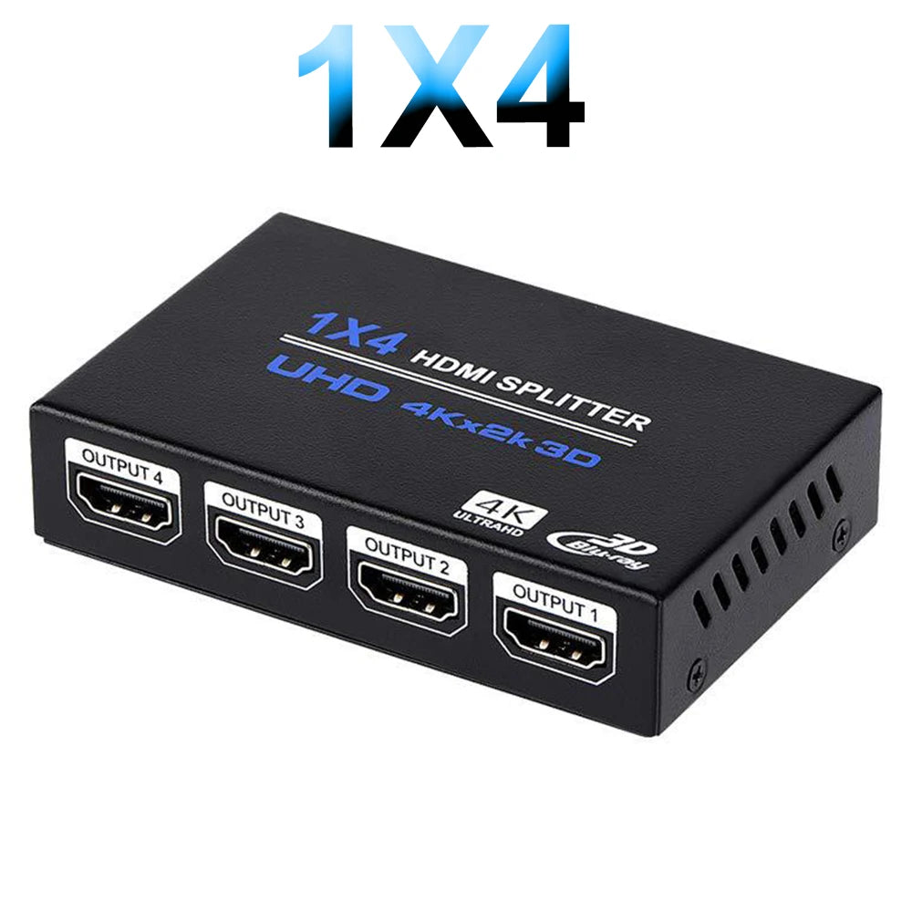 Divisor HDMI - Lista de dos y cuatro salidas