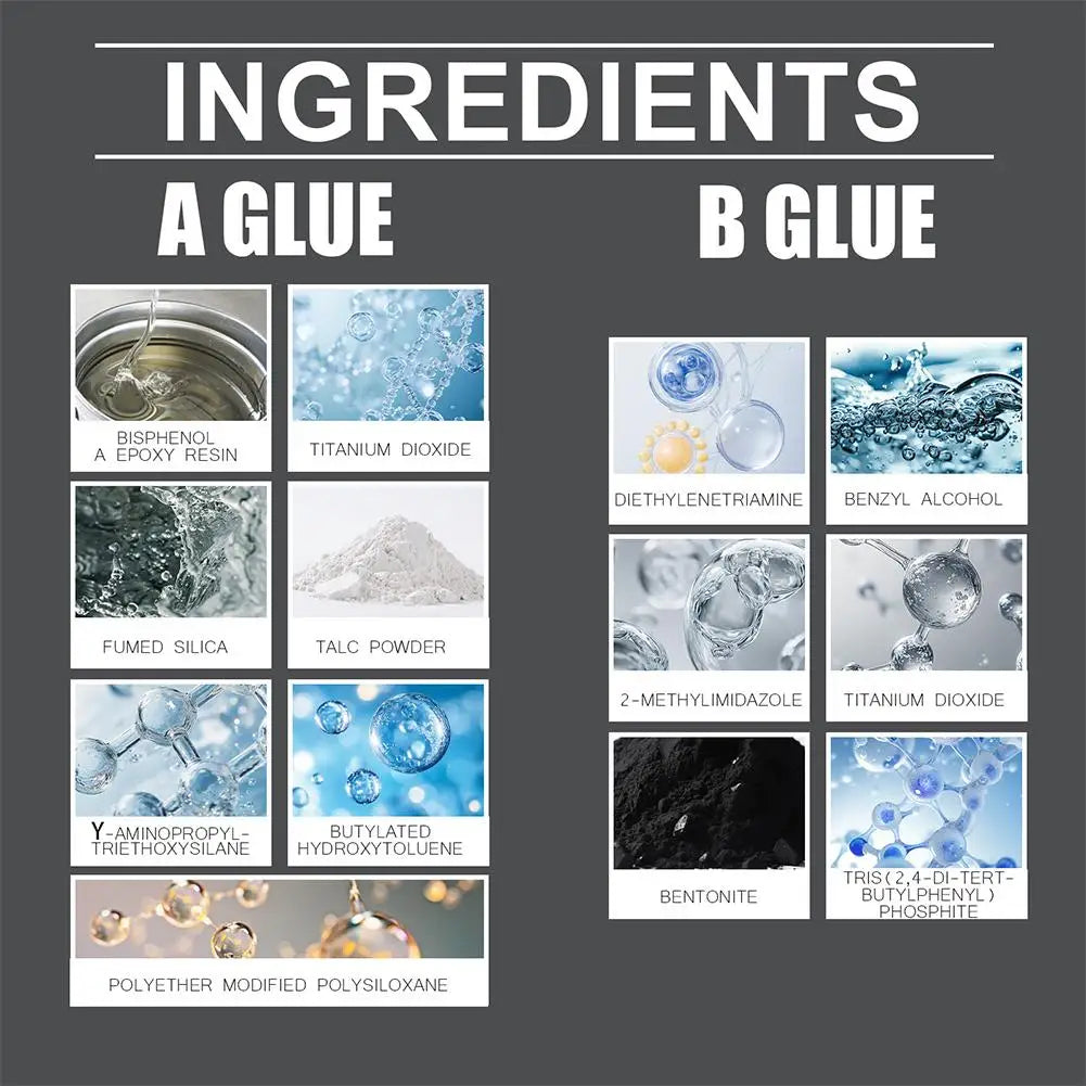 Tile Repair Agent Kit Paste Tile Ceramic Porcelain Repair Marble Floor Toilet Washbasin Crack Damage Break Fracture Caulk Repair