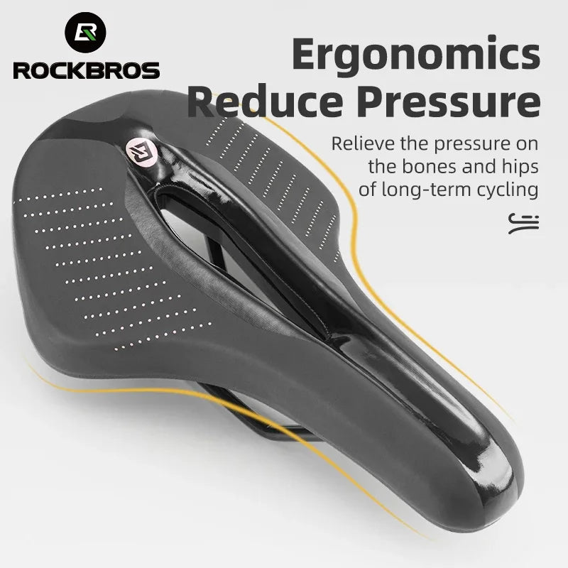 Breathable Bicycle Saddle with Ergonomic Cutout for Long Rides