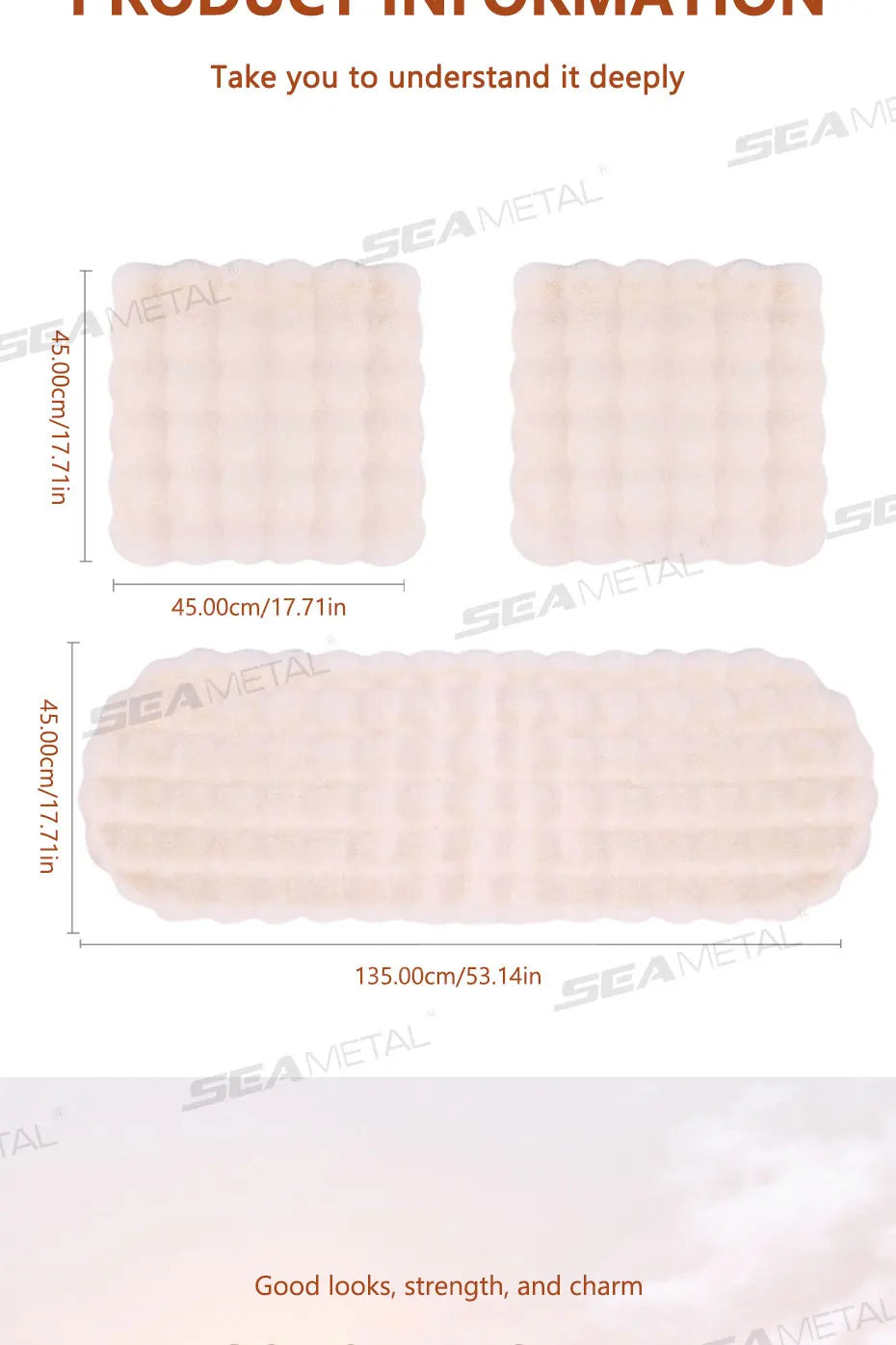 SEAMETAL Ultra-Soft Car Seat Cover Warm Thicken Imitation-Fur Auto Seat Cushion Anti Slip Auto Seat Protector for Sedan Suv Mpv