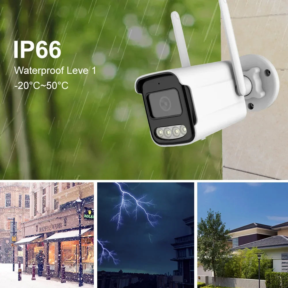 5MP venkovní bezpečnostní kamera WiFi s AI detekcí lidí a nočním viděním