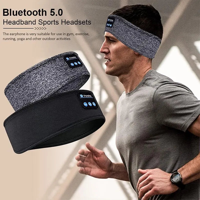 Fone Bluetooth Earphones Sports Sleeping Headband Elastic Wireless Headphones Music Eye Mask Wireless Bluetooth Headset Headband 