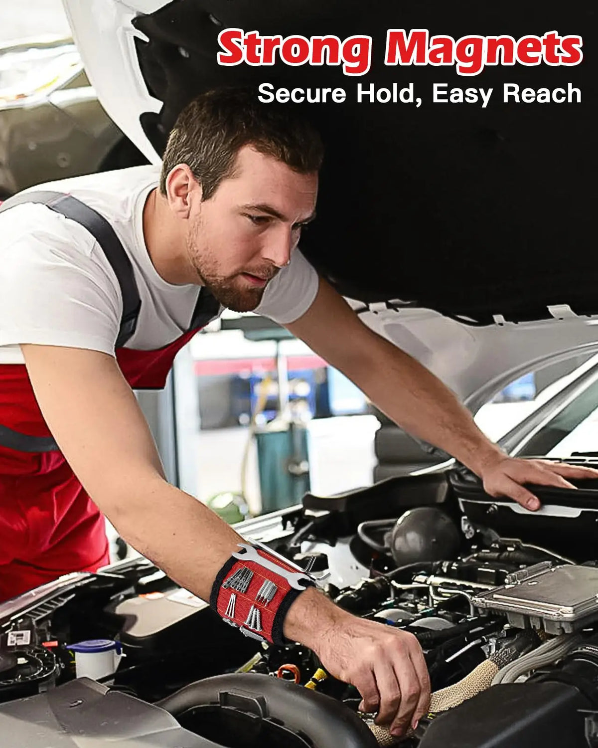 Adjustable Magnetic Screw-Holding Wristband
