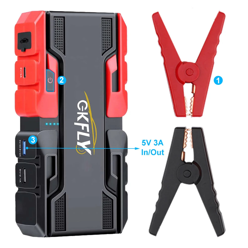 Portable Car Jump Starter & Emergency Power Bank