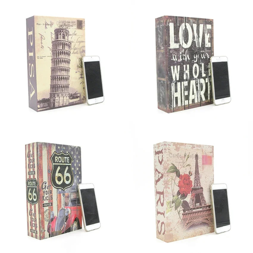 Hidden Book Safe Box with Lock for Cash, Keys & Valuables