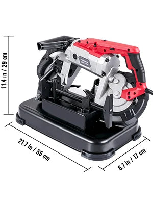 5-Inch Portable Band Saw with Variable Speed 1100W Motor