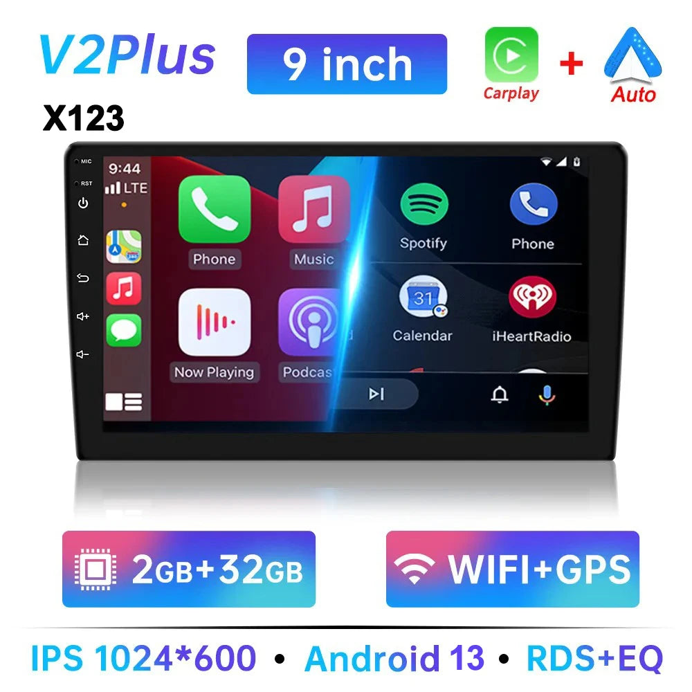 7/9/10 Inch Univerzális Android 13 Autórádió 64G Autorádió Android 2 Din Autórádió GPS BT Központi Multimédia Okos Autó Rendszerek