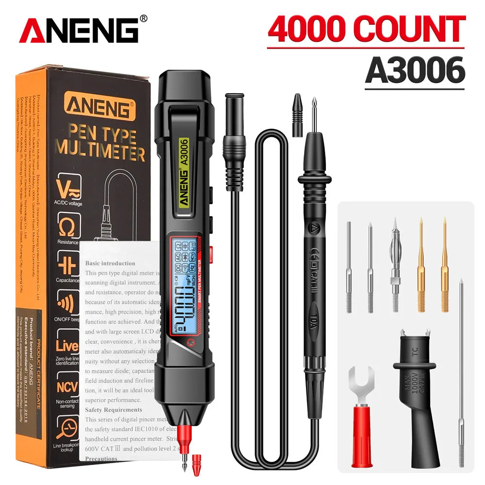 ANENG A3006 stiftförmiges Digitalmultimeter, 4000 Counts