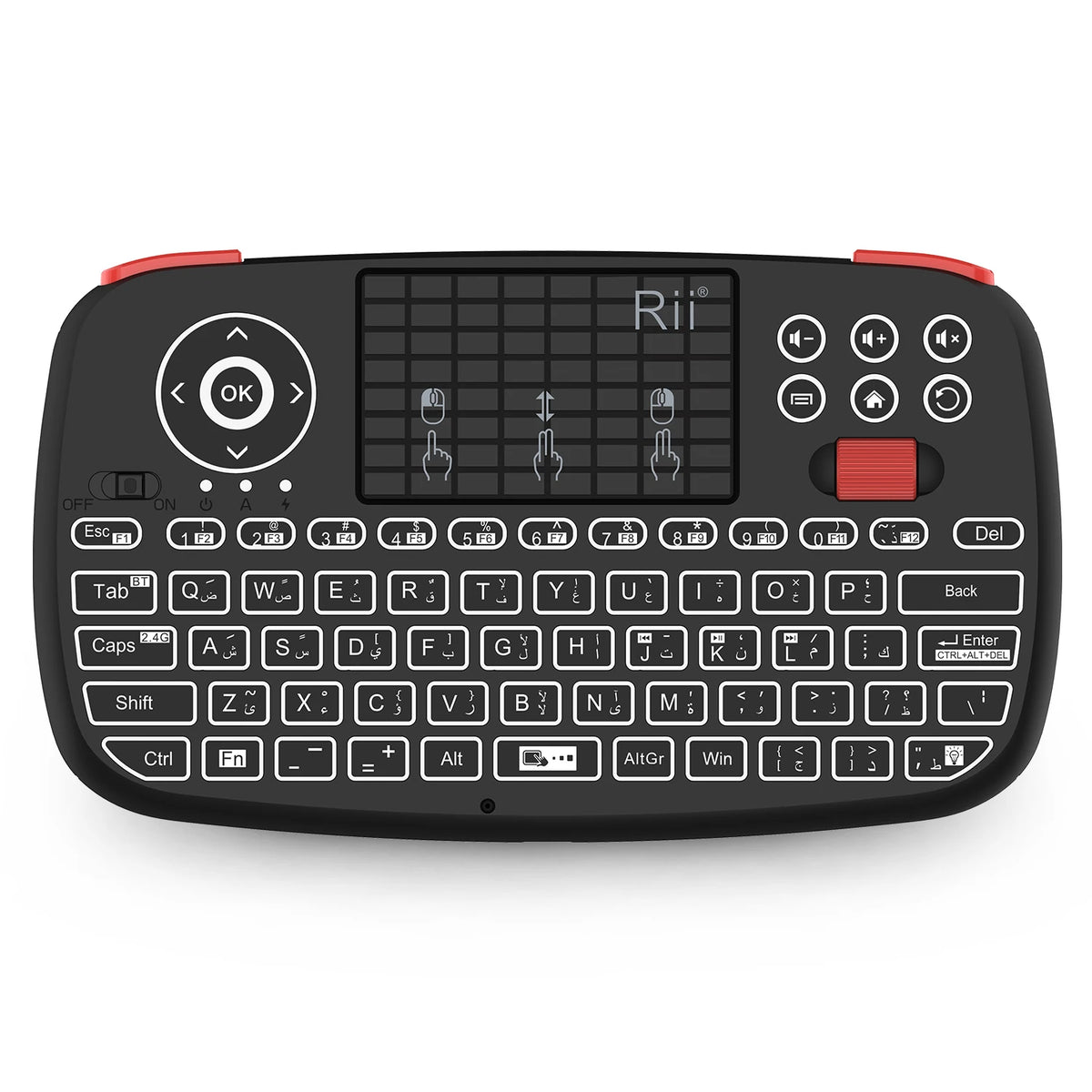 I4 Mini Wireless Keyboard with Touchpad