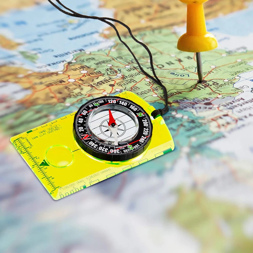 Map-Reading Compass with Lanyard