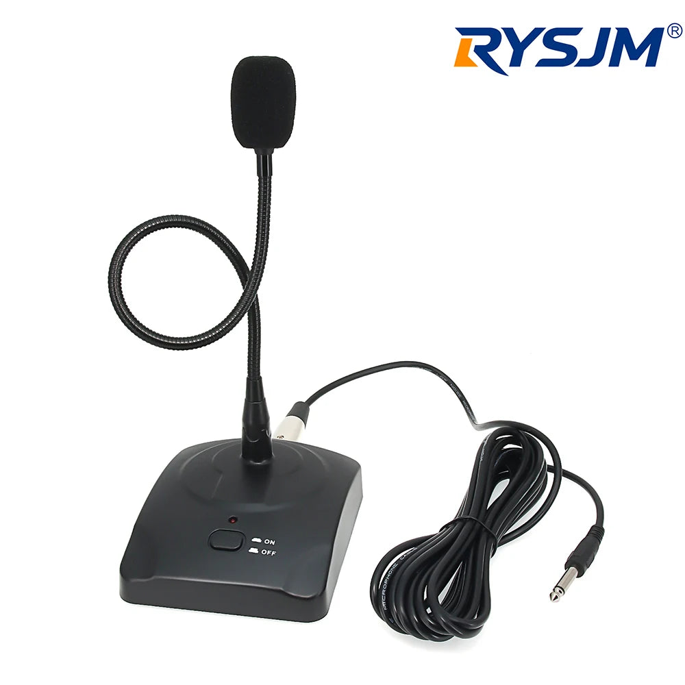 Wired Gooseneck Microphone with 6.35 mm Cable