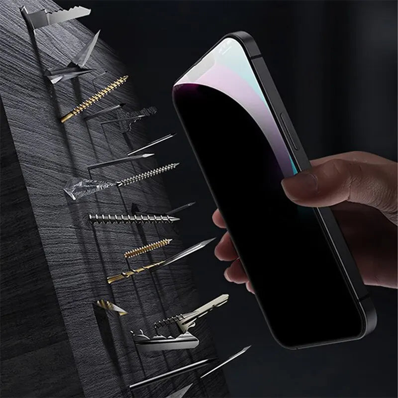 Szkło prywatnościowe do iPhone'a - opcje modelu w czteropaku