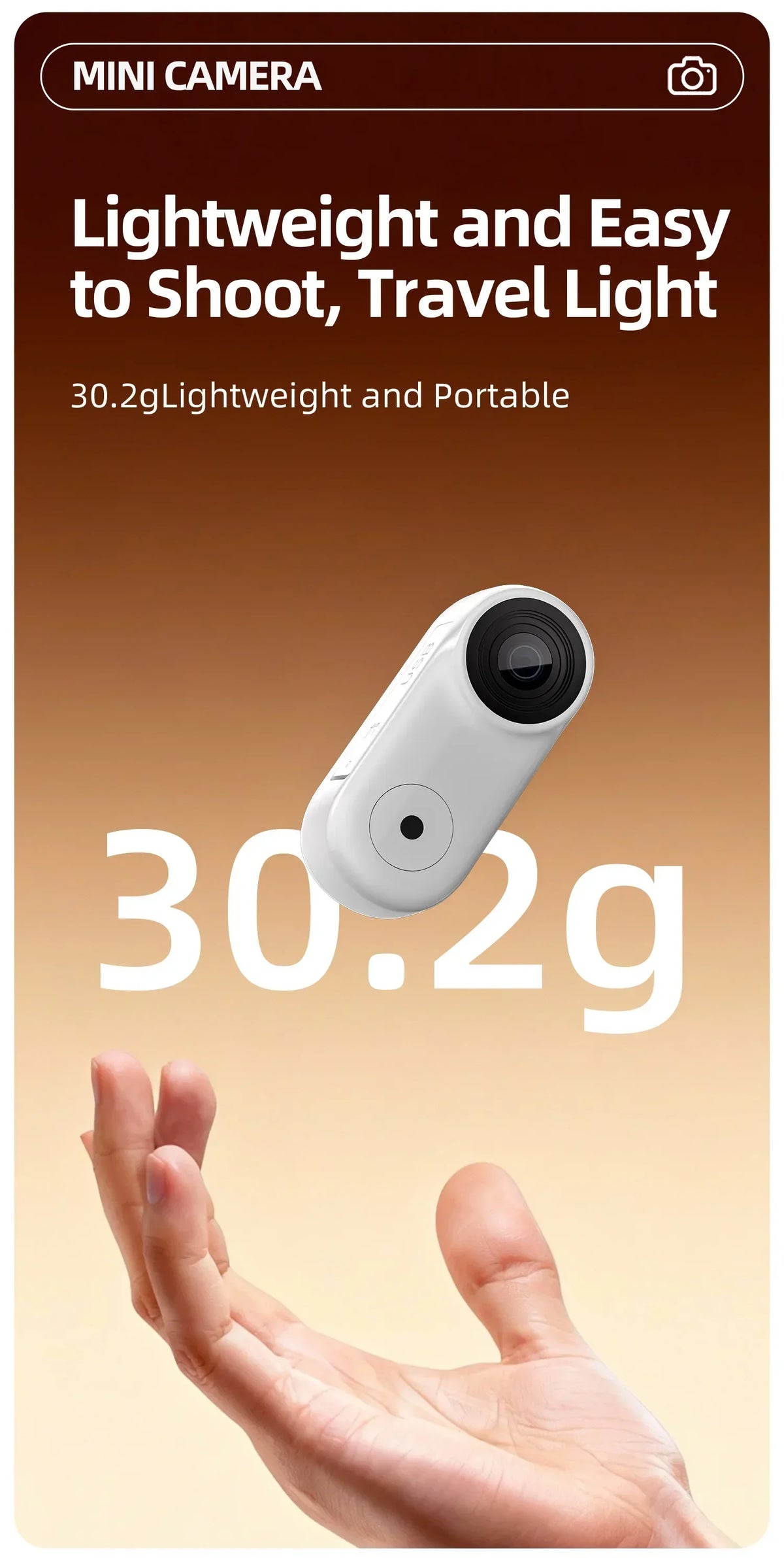 Mini Action Camera 1080P Wearable POV Sports Recorder