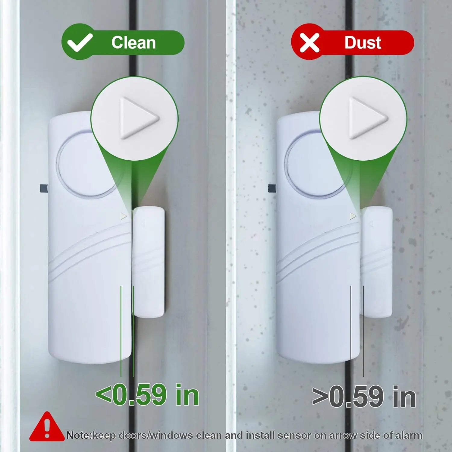 Wireless Door Window Sensor Alarm 95dB Anti-Theft Contact