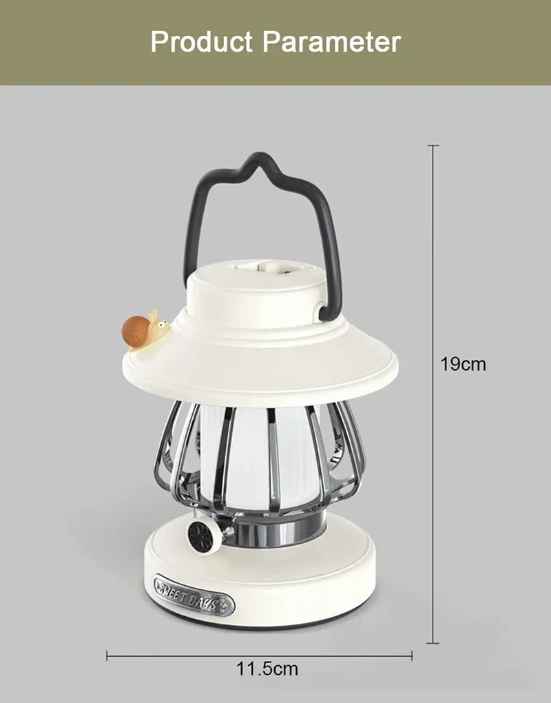 Punjiva kamp-lampa s temperaturnom bojom svjetla