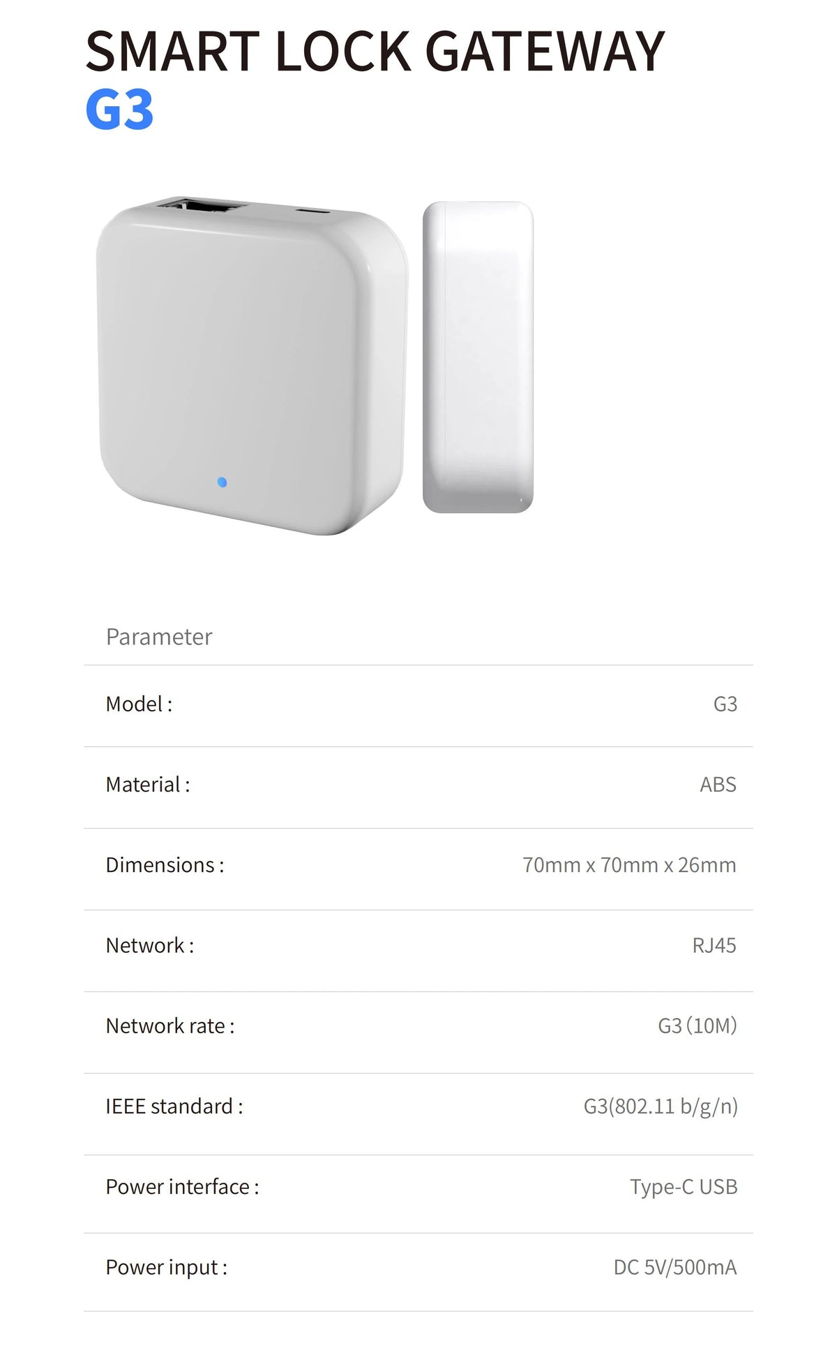 Bramka kompatybilna z TTLock do inteligentnych zamków Bluetooth