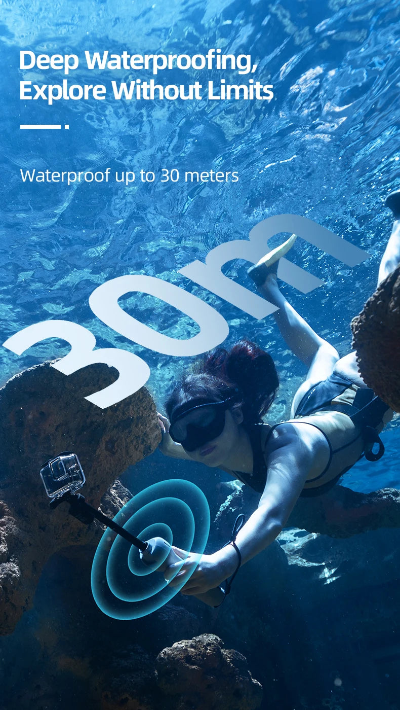 GoPro için Kablosuz Kumandalı Su Altı Selfie Çubuğu