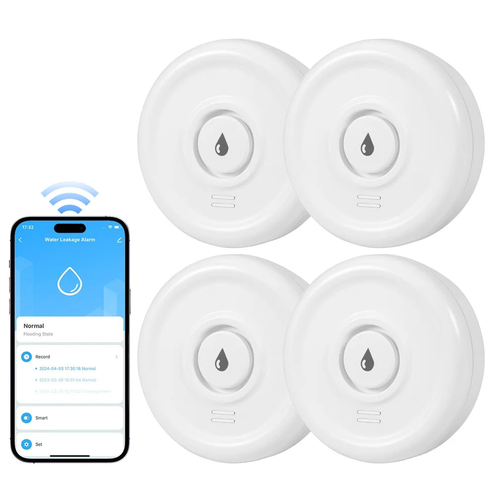 Tuya Water Leak Detector with App Monitoring