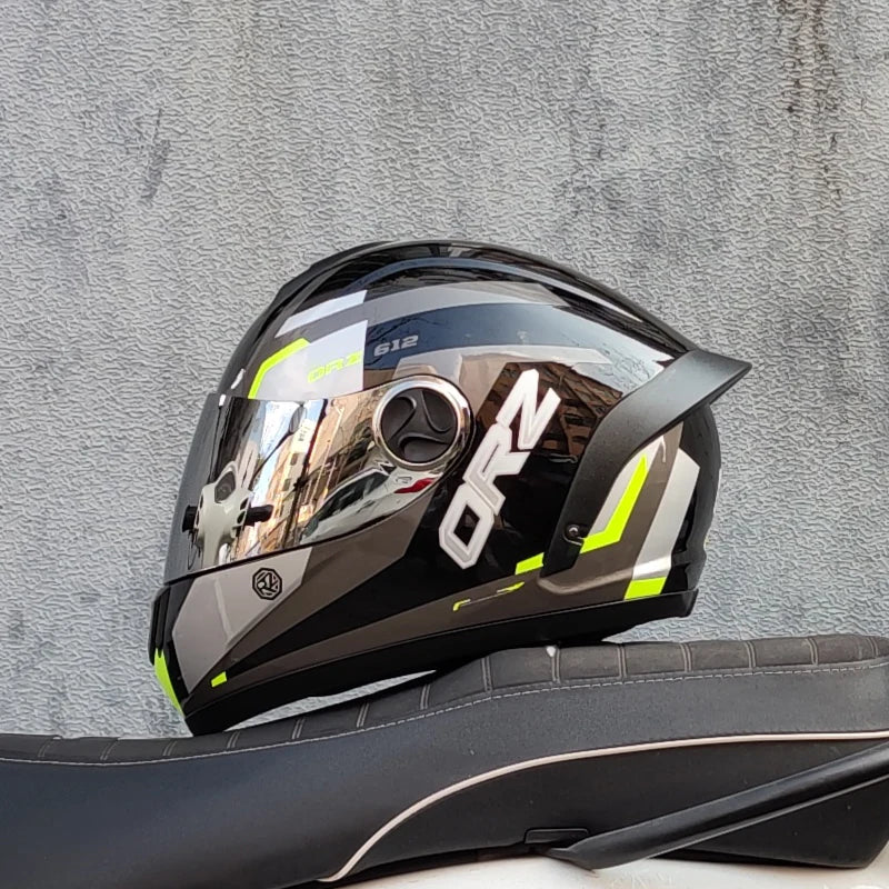 ORZ Full Face Motorcycle Helmet DOT Approved, Unisex ABS+PC