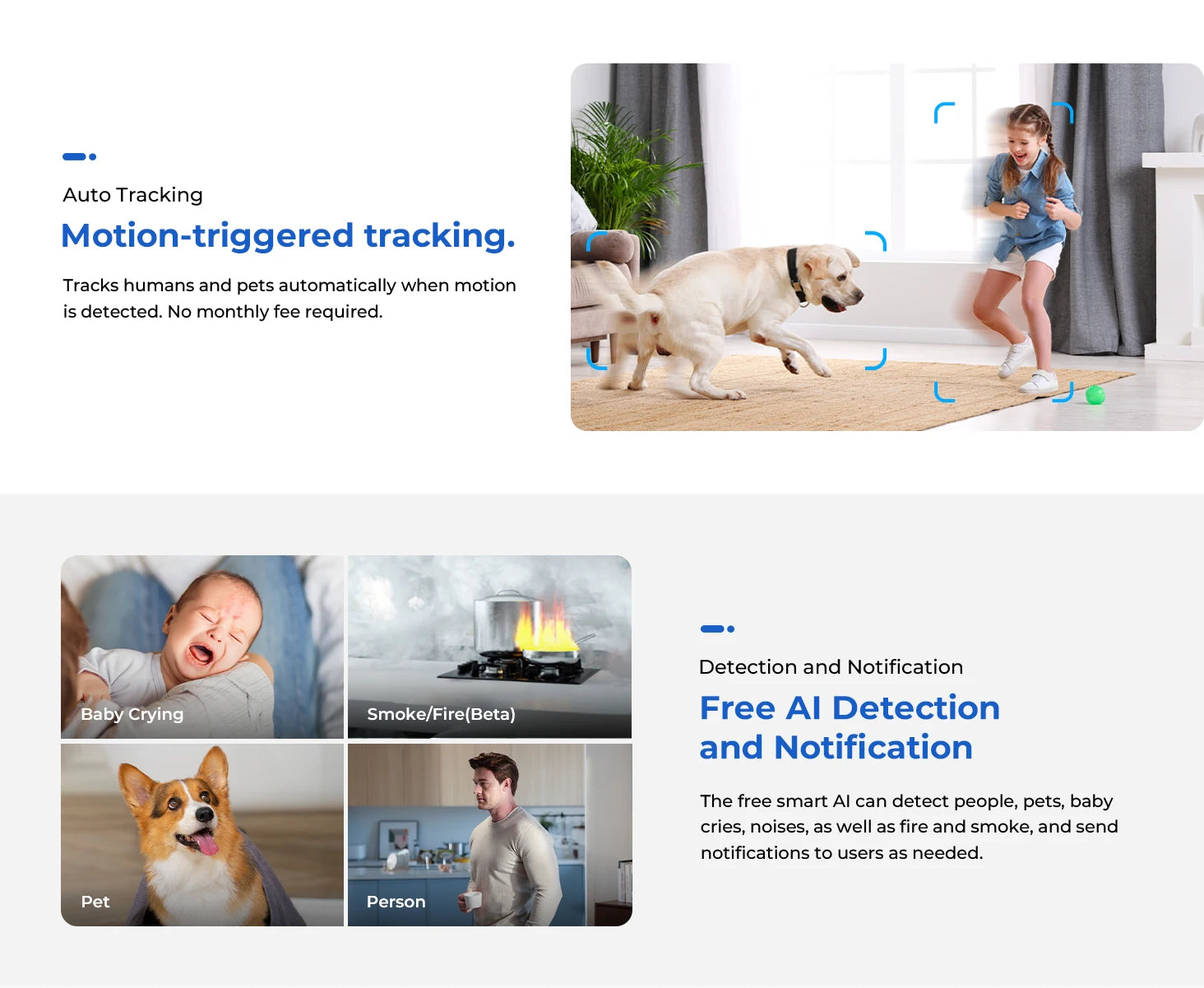 IMILAB C40 8MP Smart Indoor Camera with 360° Tracking