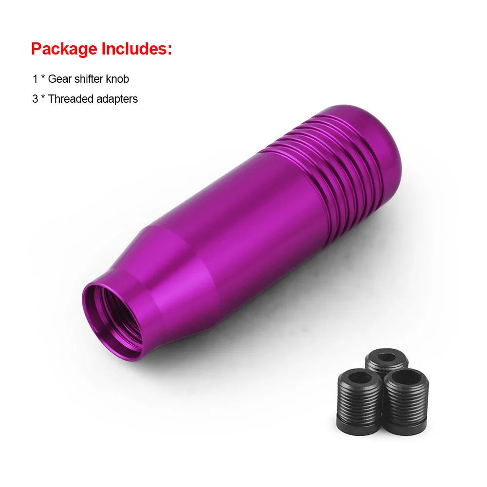 8.5cm Stylish Gear Shift Knob Stick Manual Transmission Universal Car Aluminum Extended JDM Gear Shifter Gear Head Knob NO LOGO
