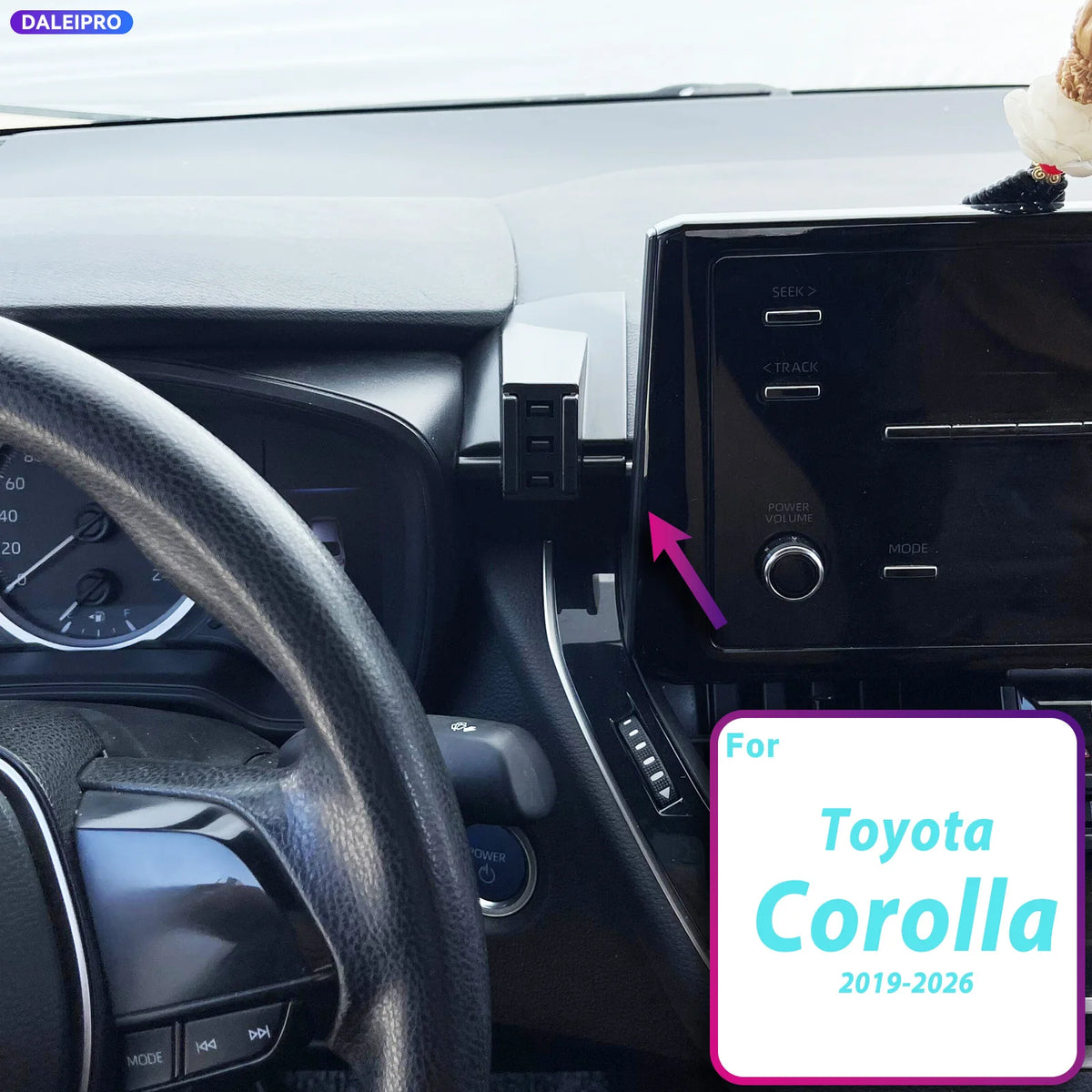For Toyota Corolla e210 2019-2025 2026 Vehicle-Specific Phone Holder Base Smart Car Phone Mount 66W Charging Holder Accessories